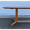 TAVOLO DESIGN PALISSANDRO MOBILI PERMANENTE CANTÙ ITALIA ANNI 60 VINTAGE OTTONE
