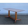 TAVOLO DESIGN PALISSANDRO MOBILI PERMANENTE CANTÙ ITALIA ANNI 60 VINTAGE OTTONE