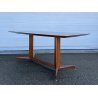 TAVOLO DESIGN PALISSANDRO MOBILI PERMANENTE CANTÙ ITALIA ANNI 60 VINTAGE OTTONE