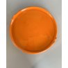 VASSOIO ROTONDO CERAMICA Casarte DESIGN Federico Simone SMALTO ARANCIONE '70