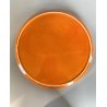 VASSOIO ROTONDO CERAMICA Casarte DESIGN Federico Simone SMALTO ARANCIONE '70