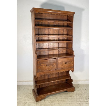 ANTICA PIATTAIA RUSTICA PIEMONTESE 1800/1900 LEGNO ABETE CREDENZA CONSOLLE EPOCA