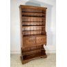 ANTICA PIATTAIA RUSTICA PIEMONTESE 1800/1900 LEGNO ABETE CREDENZA CONSOLLE EPOCA