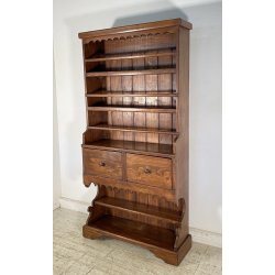 ANTICA PIATTAIA RUSTICA PIEMONTESE 1800/1900 LEGNO ABETE CREDENZA CONSOLLE EPOCA