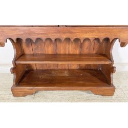 ANTICA PIATTAIA RUSTICA PIEMONTESE 1800/1900 LEGNO ABETE CREDENZA CONSOLLE EPOCA