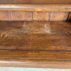 ANTICA PIATTAIA RUSTICA PIEMONTESE 1800/1900 LEGNO ABETE CREDENZA CONSOLLE EPOCA