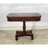 CONSOLLE TAVOLO LIBRO LEGNO MOGANO REGENCY 1800 INGLESE TAVOLINO GIOCO TABLE OLD