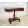CONSOLLE TAVOLO LIBRO LEGNO MOGANO REGENCY 1800 INGLESE TAVOLINO GIOCO TABLE OLD