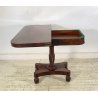 CONSOLLE TAVOLO LIBRO LEGNO MOGANO REGENCY 1800 INGLESE TAVOLINO GIOCO TABLE OLD