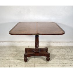 CONSOLLE TAVOLO LIBRO LEGNO MOGANO REGENCY 1800 INGLESE TAVOLINO GIOCO TABLE OLD