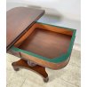 CONSOLLE TAVOLO LIBRO LEGNO MOGANO REGENCY 1800 INGLESE TAVOLINO GIOCO TABLE OLD