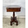 CONSOLLE TAVOLO LIBRO LEGNO MOGANO REGENCY 1800 INGLESE TAVOLINO GIOCO TABLE OLD