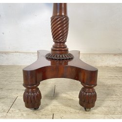 CONSOLLE TAVOLO LIBRO LEGNO MOGANO REGENCY 1800 INGLESE TAVOLINO GIOCO TABLE OLD