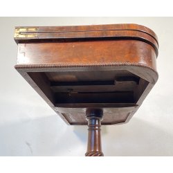 CONSOLLE TAVOLO LIBRO LEGNO MOGANO REGENCY 1800 INGLESE TAVOLINO GIOCO TABLE OLD