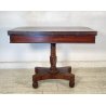 CONSOLLE TAVOLO LIBRO LEGNO MOGANO REGENCY 1800 INGLESE TAVOLINO GIOCO TABLE OLD