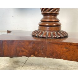 CONSOLLE TAVOLO LIBRO LEGNO MOGANO REGENCY 1800 INGLESE TAVOLINO GIOCO TABLE OLD