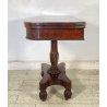 CONSOLLE TAVOLO LIBRO LEGNO MOGANO REGENCY 1800 INGLESE TAVOLINO GIOCO TABLE OLD