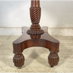 CONSOLLE TAVOLO LIBRO LEGNO MOGANO REGENCY 1800 INGLESE TAVOLINO GIOCO TABLE OLD