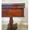 CONSOLLE TAVOLO LIBRO LEGNO MOGANO REGENCY 1800 INGLESE TAVOLINO GIOCO TABLE OLD