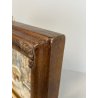 ANTICO QUADRO DIPINTO OLIO TAVOLA G. Viganò PAESAGGIO INVERNALE NEVICATA '900