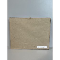 ANTICO QUADRO DIPINTO OLIO TAVOLA G. Viganò PAESAGGIO INVERNALE NEVICATA '900