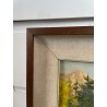 ANTICO QUADRO DIPINTO OLIO SU TAVOLA TULLIO GIOVENZANI VAL VIGEZZO EPOCA '900