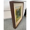 ANTICO QUADRO DIPINTO OLIO SU TAVOLA TULLIO GIOVENZANI VAL VIGEZZO EPOCA '900