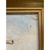 ANTICO QUADRO DIPINTO OLIO SU TELA J.A. MUSSLER 1938 PAESAGGIO MONUMENTO CADUTI