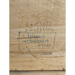 ANTICO QUADRO DIPINTO OLIO SU TAVOLA NELLO GIOVANNELLI LIVORNO 1960 PAESAGGIO
