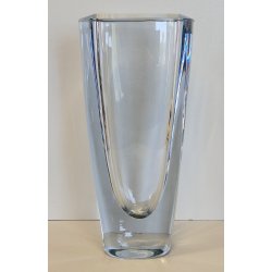 GRANDE VASO VETRO Strömbergshyttan SVEZIA DESIGN MID CENTURY MODERN BLU GHIACCIO