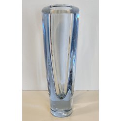 GRANDE VASO VETRO Strömbergshyttan SVEZIA DESIGN MID CENTURY MODERN BLU GHIACCIO