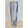 GRANDE VASO VETRO Strömbergshyttan SVEZIA DESIGN MID CENTURY MODERN BLU GHIACCIO
