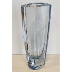 GRANDE VASO VETRO Strömbergshyttan SVEZIA DESIGN MID CENTURY MODERN BLU GHIACCIO
