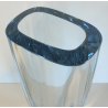 GRANDE VASO VETRO Strömbergshyttan SVEZIA DESIGN MID CENTURY MODERN BLU GHIACCIO