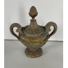 antico CASSOLETTE VASO RICOPERTO bronzo dorato EPOCA '800 NAPOLEONE III FRANCE