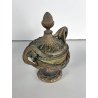 antico CASSOLETTE VASO RICOPERTO bronzo dorato EPOCA '800 NAPOLEONE III FRANCE
