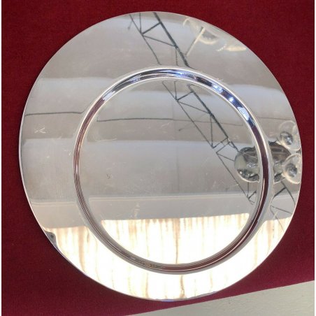 VASSOIO PIATTO GIO PONTI CLETO MUNARI LUIGI FERRARO ASSICURAZIONI SILVER PLATE 