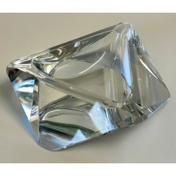 POSACENERE VETRO SFACCETTATO svuota tasche DESIGN a PRISMA Vintage Vide Poche