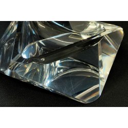 POSACENERE VETRO SFACCETTATO svuota tasche DESIGN a PRISMA Vintage Vide Poche