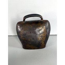 antico grande CAMPANACCIO MUCCA in FERRO BATTUTO stile CHAMONIX VARRONE campana