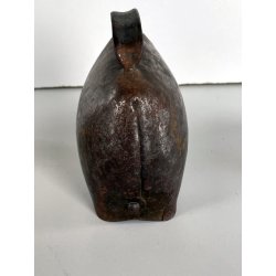 antico grande CAMPANACCIO MUCCA in FERRO BATTUTO stile CHAMONIX VARRONE campana