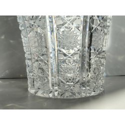GRANDE VASO VETRO CRISTALLO BOEMIA DESIGN MID CENTURY MODERN ø 21,5 x 32 cm/h