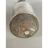 vecchia BOTTIGLIA CHAMPAGNE DECORATIVA vintage METALLO ARGENTATO firmata h 18,8