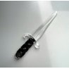 vecchio PUGNALE o DAGA VETRO di MURANO decorativa FERMACARTE scrivania h 27 cm