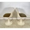 COPPIA SEDIE BIANCHE DESIGN ANNI 70 SEDIA Play ITALY CHAIRS Tulip KNOLL STYLE