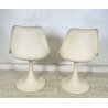 COPPIA SEDIE BIANCHE DESIGN ANNI 70 SEDIA Play ITALY CHAIRS Tulip KNOLL STYLE