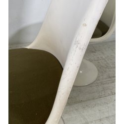 COPPIA SEDIE BIANCHE DESIGN ANNI 70 SEDIA Play ITALY CHAIRS Tulip KNOLL STYLE