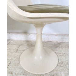 COPPIA SEDIE BIANCHE DESIGN ANNI 70 SEDIA Play ITALY CHAIRS Tulip KNOLL STYLE