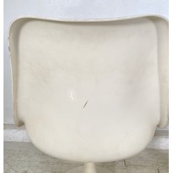 COPPIA SEDIE BIANCHE DESIGN ANNI 70 SEDIA Play ITALY CHAIRS Tulip KNOLL STYLE