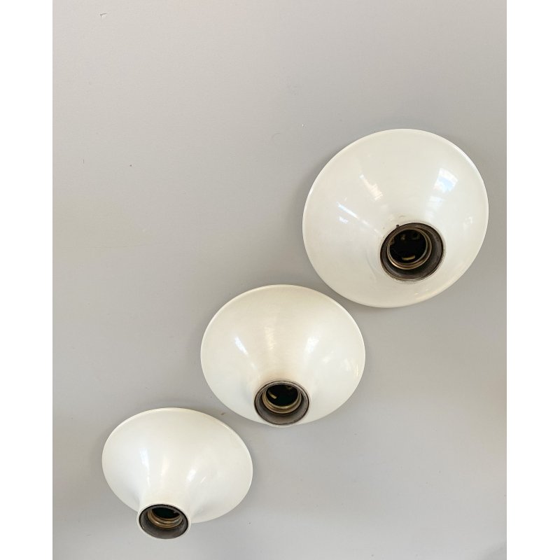 LOTTO 3 LAMPADA Teti DESIGN Vico Magistretti ARTEMIDE SOFFITTO PARETE BIANCO '70